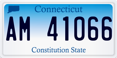 CT license plate AM41066