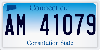 CT license plate AM41079