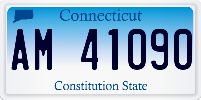 CT license plate AM41090