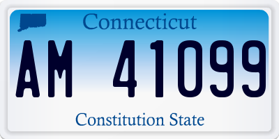 CT license plate AM41099