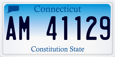 CT license plate AM41129