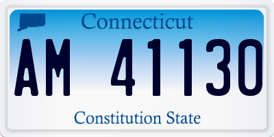 CT license plate AM41130