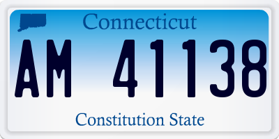 CT license plate AM41138