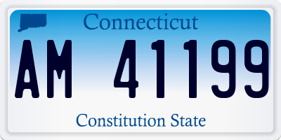 CT license plate AM41199