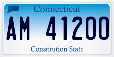CT license plate AM41200