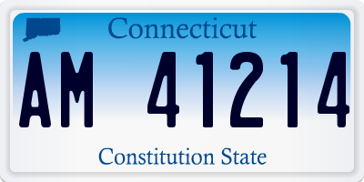 CT license plate AM41214