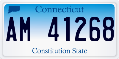 CT license plate AM41268