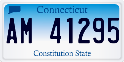 CT license plate AM41295