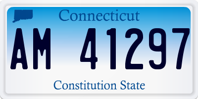 CT license plate AM41297