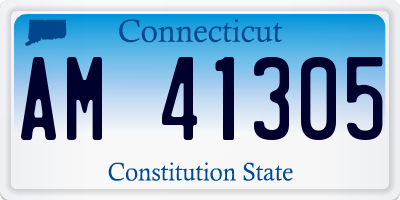 CT license plate AM41305