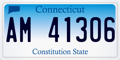 CT license plate AM41306