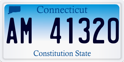 CT license plate AM41320