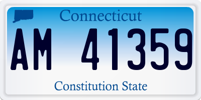 CT license plate AM41359