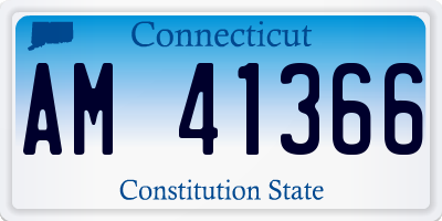 CT license plate AM41366