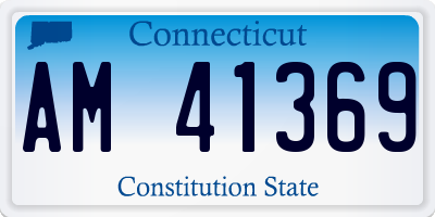 CT license plate AM41369