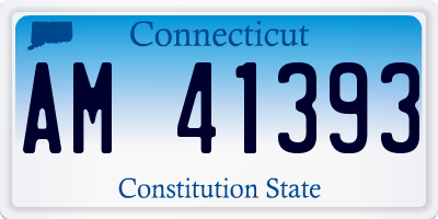 CT license plate AM41393