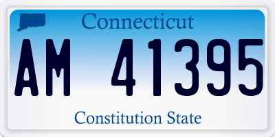 CT license plate AM41395