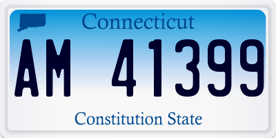 CT license plate AM41399