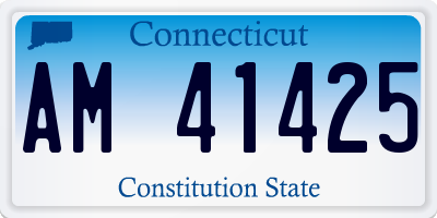 CT license plate AM41425