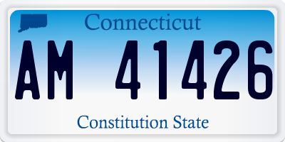 CT license plate AM41426
