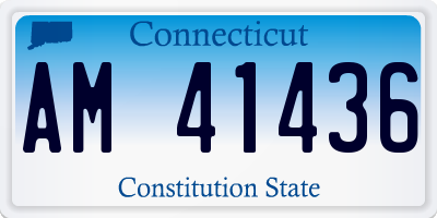 CT license plate AM41436