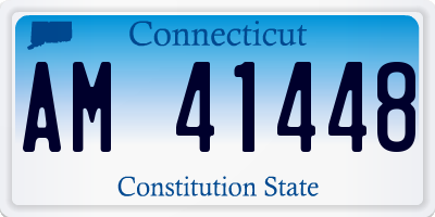 CT license plate AM41448