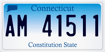 CT license plate AM41511