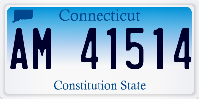 CT license plate AM41514