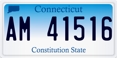 CT license plate AM41516