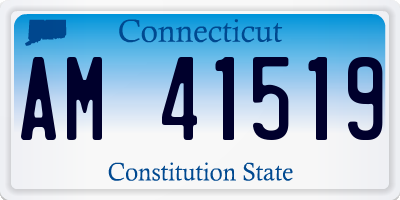 CT license plate AM41519