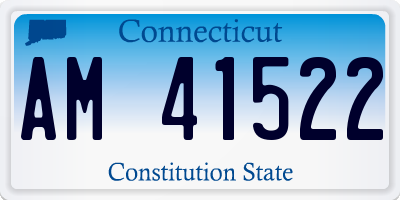 CT license plate AM41522