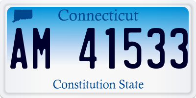 CT license plate AM41533