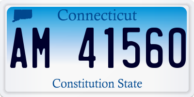 CT license plate AM41560