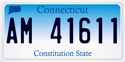 CT license plate AM41611