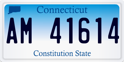 CT license plate AM41614