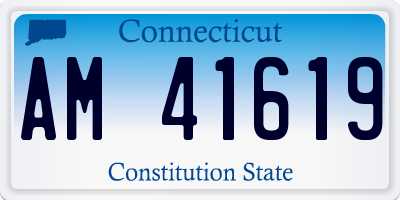 CT license plate AM41619