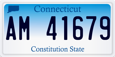 CT license plate AM41679