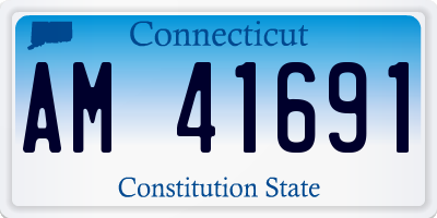 CT license plate AM41691