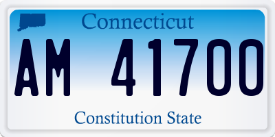 CT license plate AM41700