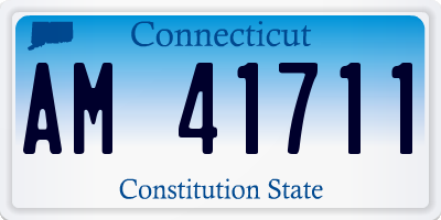 CT license plate AM41711