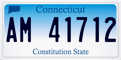 CT license plate AM41712