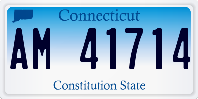 CT license plate AM41714