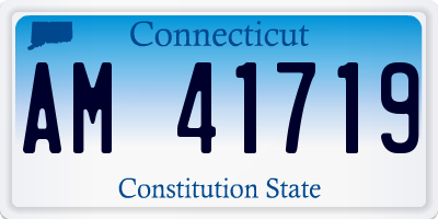 CT license plate AM41719