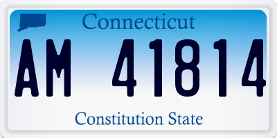 CT license plate AM41814