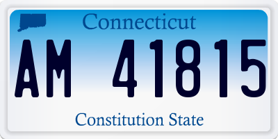 CT license plate AM41815