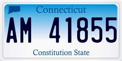CT license plate AM41855