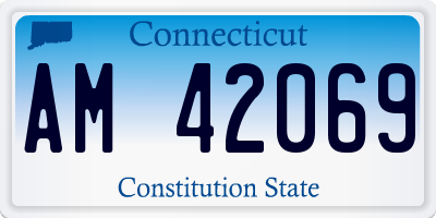 CT license plate AM42069