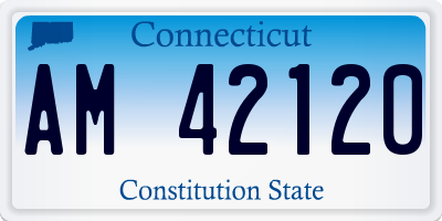 CT license plate AM42120