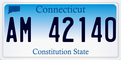 CT license plate AM42140