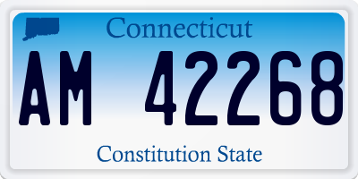 CT license plate AM42268